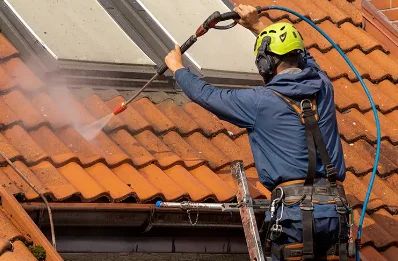 Démoussage et hydrofuge de toiture à Aurensan